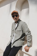 WOOL SEERSUCKER SPORT SHIRT