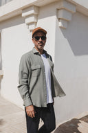 WOOL SEERSUCKER SPORT SHIRT