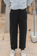 GREY WOOL JOGGER LONG