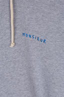 MIDDLE GREY MONSIEUR BASIC HOODIE