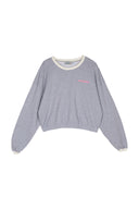 LIGHT GREY MADEMOISELLE FEM SWEATSHIRT