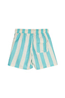OFFWHITE/AQUA STRIPES SNC SAM BEACH