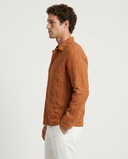 RUST LINEN WORKER JACKET