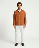 RUST LINEN WORKER JACKET