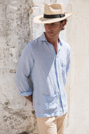 SAM THE CUBAN LIGHT BLUE STRIPES