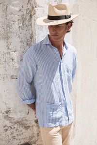 SAM THE CUBAN LIGHT BLUE STRIPES