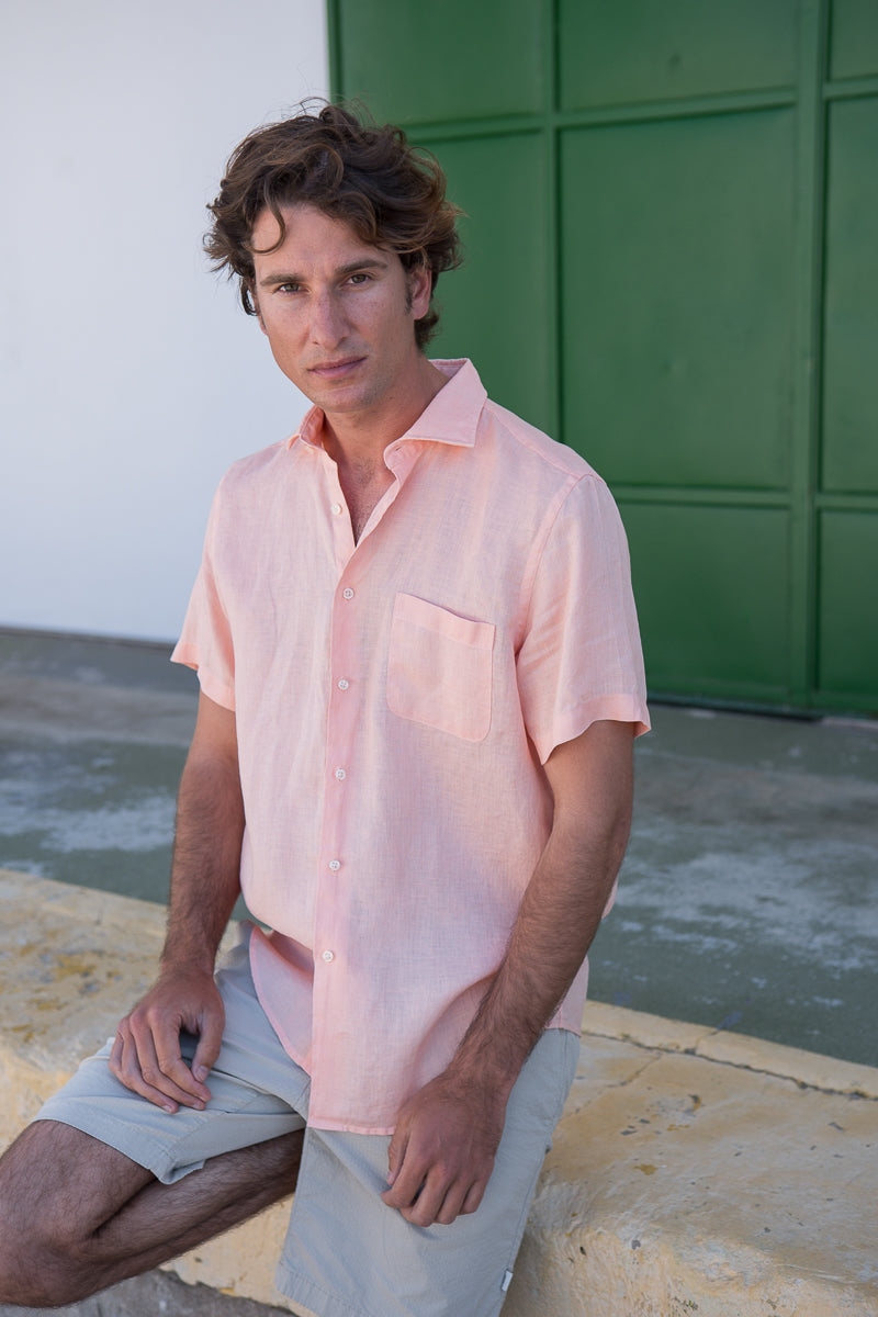 ORANGE SPORT MC LINEN SHIRT – SAM NEWMAN CLOTHING