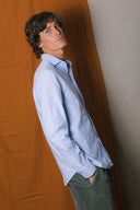 SAM SPORT OXFORD LIGHT BLUE