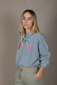 LIGHT GREY SEA FEM SWEATSHIRT