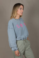 LIGHT GREY SEA FEM SWEATSHIRT