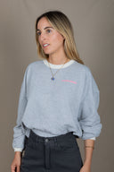 LIGHT GREY MADEMOISELLE FEM SWEATSHIRT