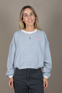 LIGHT GREY MADEMOISELLE FEM SWEATSHIRT