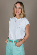 WHITE PBC SOLEIL T-SHIRT
