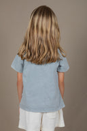LIGHT GREY SEA KIDS T-SHIRT