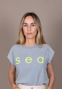 LIGHT GREY/YELLOW SEA SOLEIL T-SHIRT