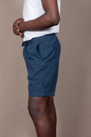 NAVY JOGGER LINEN SHORT