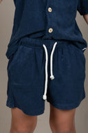 NAVY PETIT MONSIEUR KIDS TOWEL SHORT