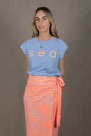 LIGHT BLUE SEA SOLEIL T-SHIRT