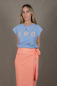 LIGHT BLUE SEA SOLEIL T-SHIRT