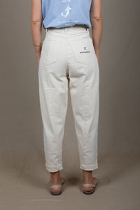 OFFWHITE CROPPED FEM TROUSERS