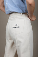OFFWHITE CROPPED FEM TROUSERS