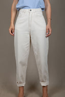 OFFWHITE CROPPED FEM TROUSERS