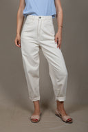 OFFWHITE CROPPED FEM TROUSERS