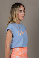 LIGHT BLUE SEA SOLEIL T-SHIRT