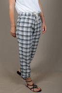 CHECKED FEM JOGGER LONG