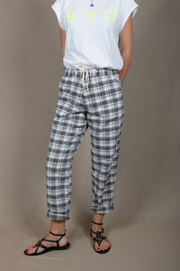 CHECKED FEM JOGGER LONG