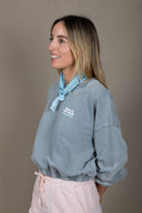LIGHT GREY BORN IN THE SOUTH FEM SWEATSHIRT