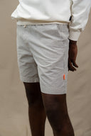 LIGHT GRAY STRIPES JOGGER SHORT