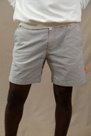 LIGHT GRAY STRIPES JOGGER SHORT