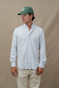 LILY STRIPES MAO SHIRT
