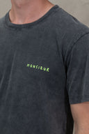 ASPHALT/GREEN MONSIEUR T-SHIRT