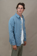 DEEP BLUE PATCH WORKER JACKET