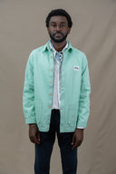 MINT GREEN PATCH WORKER JACKET