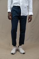 NAVY JOGGER LINEN LONG