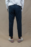 NAVY JOGGER LINEN LONG