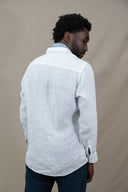 WHITE SPORT LINEN SHIRT