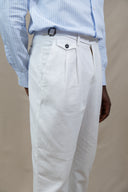 WHITE MONSIEUR TROUSERS