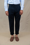 NAVY MONSIEUR TROUSERS