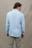 LIGHT BLUE SPORT LINEN SHIRT