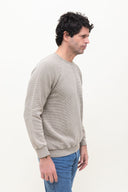 KHAKI WAFFLE SWEATSHIRT