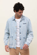 DENIM MONSIEUR BLEACHED WORKER JACKET