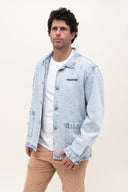 DENIM MONSIEUR BLEACHED WORKER JACKET