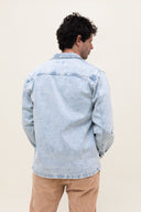 DENIM MONSIEUR BLEACHED WORKER JACKET