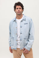 DENIM MONSIEUR BLEACHED WORKER JACKET