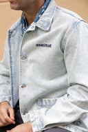 DENIM MONSIEUR BLEACHED WORKER JACKET