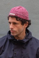 BURGUNDY MONSIEUR DOCKER HAT